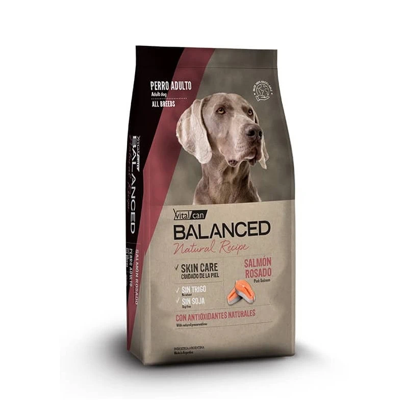 Balanced Natural Recipe Perro Adulto Salmón Rosado 15kg