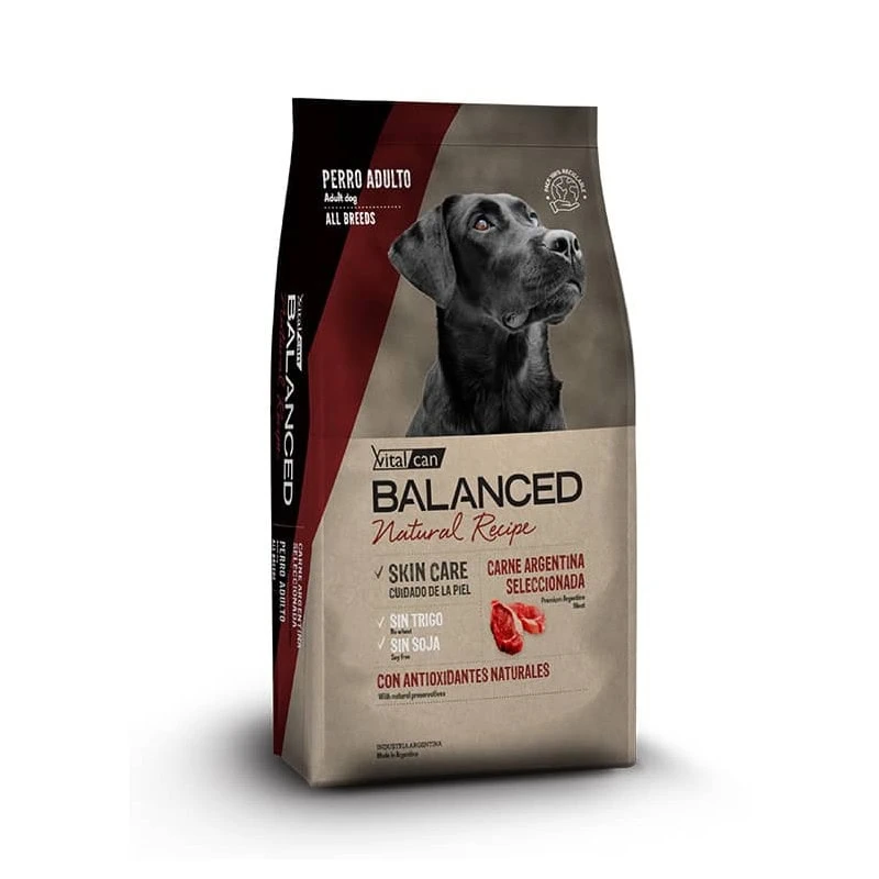 Balanced Natural Recipe Perro Adulto - Carne Argentina Seleccionada 15 kg