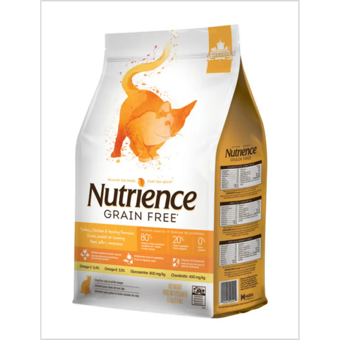 Nutrience grain free pavo pollo y arenque 2,5 kg
