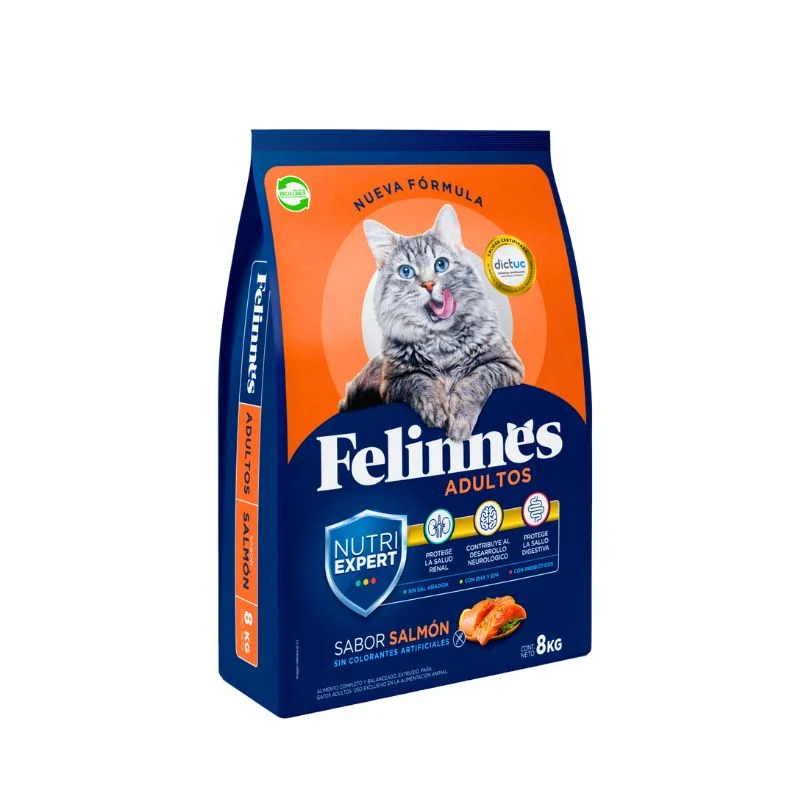 Felinnes Salmón 8kg - Alimento Para Gatos