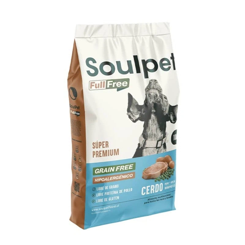 Soulpet Full Free 10 kg - Alimento Super Premium Hipoalergénico - OFERTA CYBER