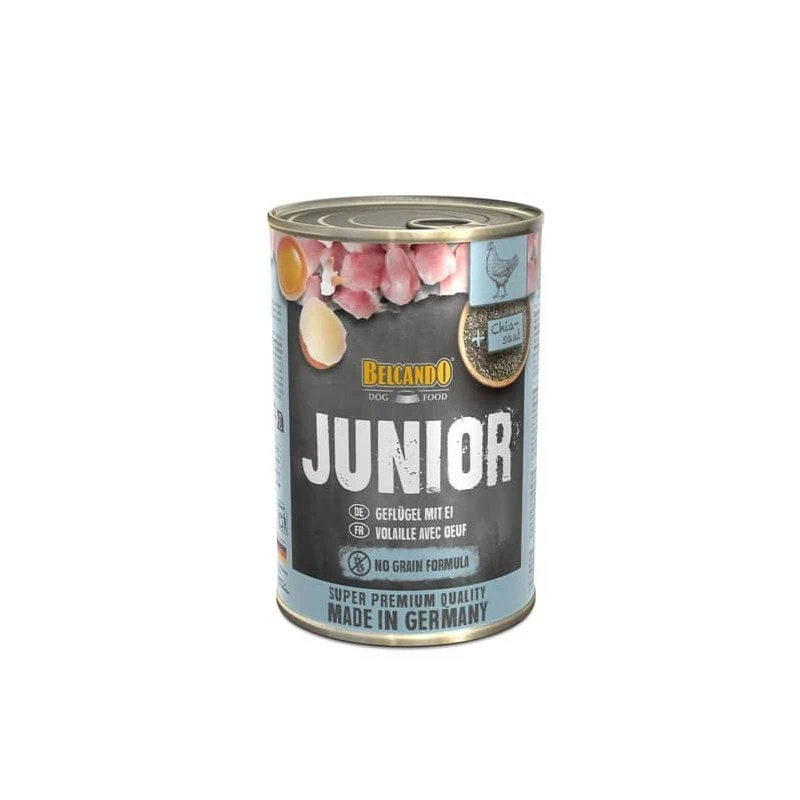 Belcando Lata Junior Ave con Huevo 400gr
