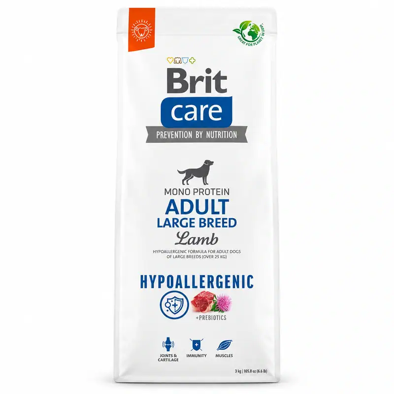 Brit Care Adult Large 3 kg – Cordero y Arroz