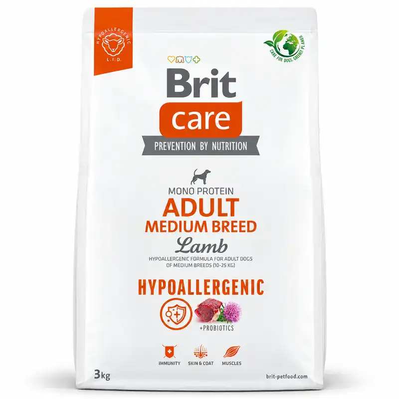 Brit Care Adult Medium Breed Lamb & Rice 3 kg