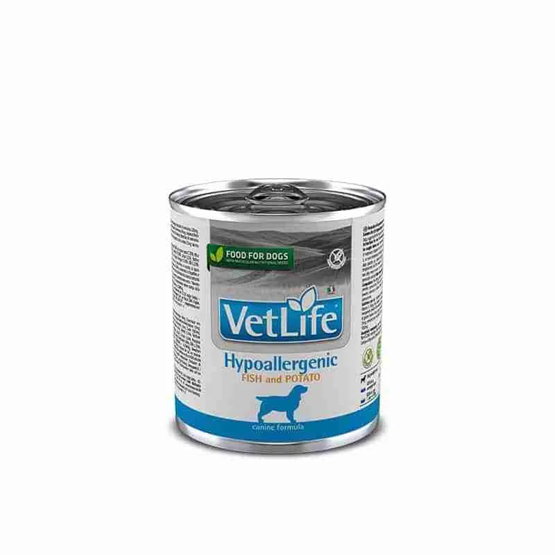 Vet Life - Lata Perro Hypoallergenic Fish 300 g