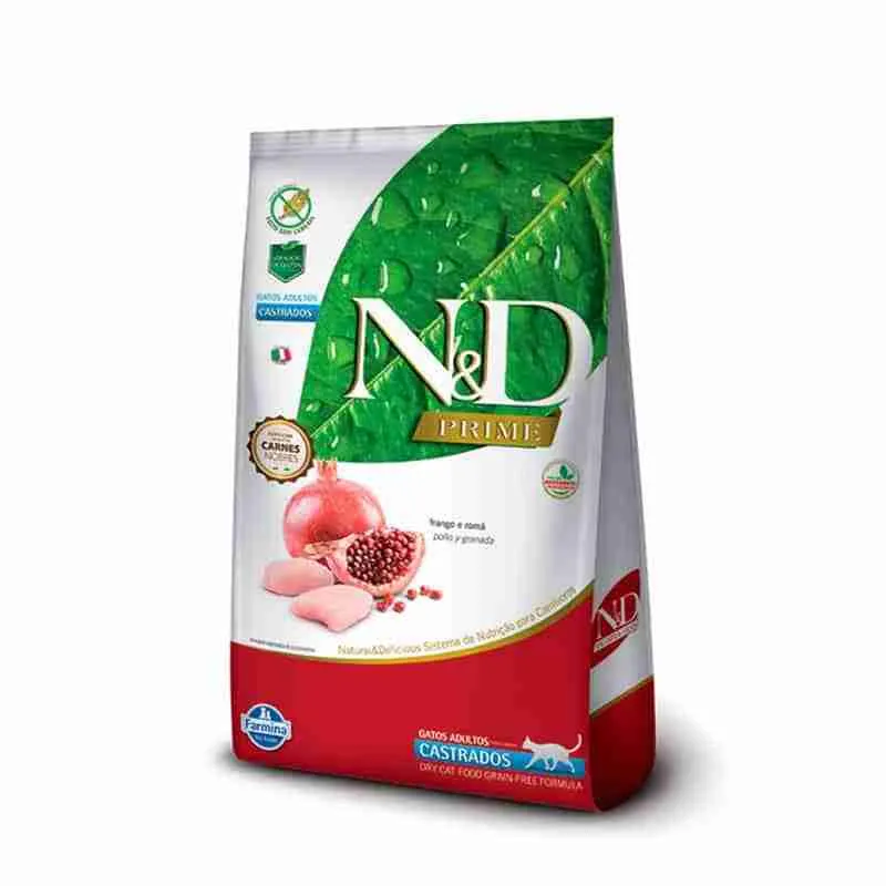 NyD Prime Gato Adulto Castrados - Pollo y Granada
