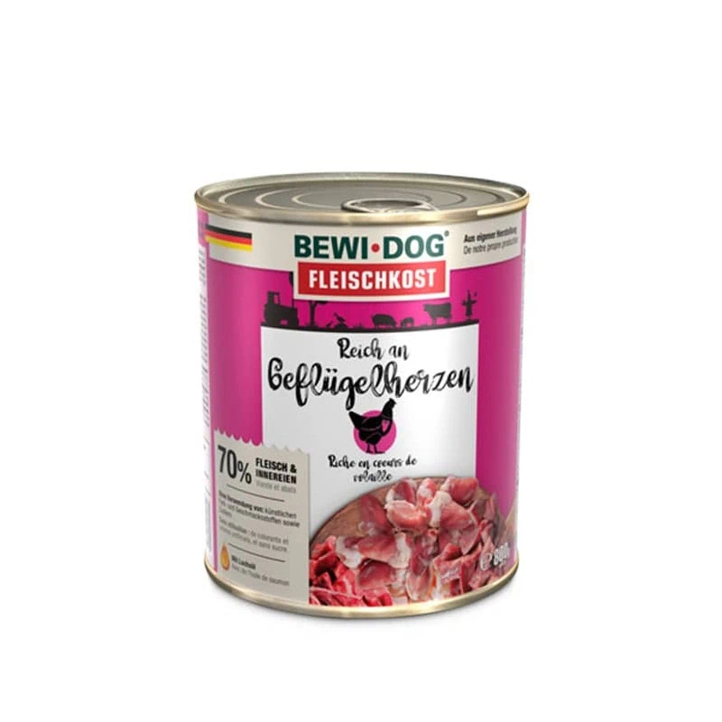 Lata Bewidog Rico en Corazón de Ave 800 g