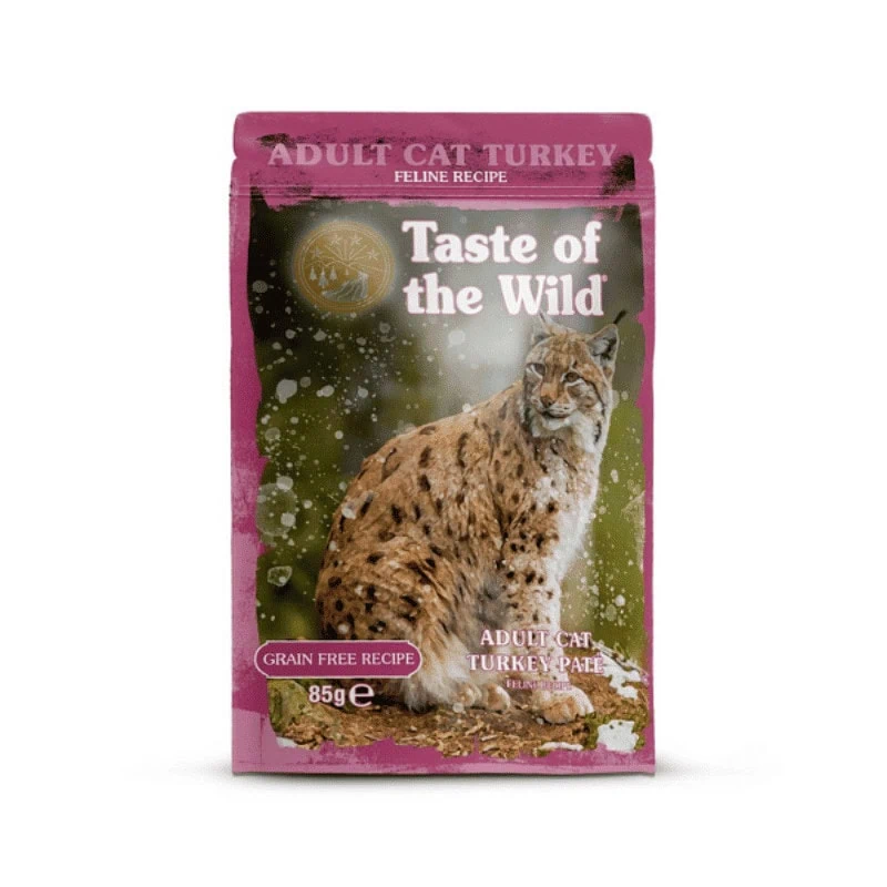 Sachet Pouch Taste Of The Wild - Alimento Húmedo Gato Adulto Turkey Paté 85gr