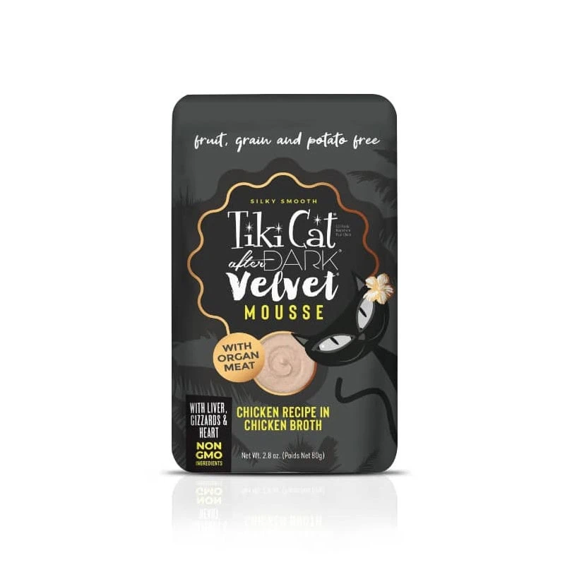 Sachet Tiki Cat After Dark Velvet Mousse – Receta Caldo de Pollo 80 g