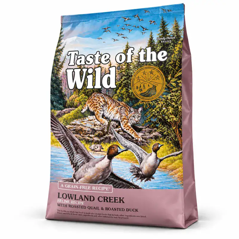 Taste of the Wild Gato Lowland Creek Codorniz y Pato 6.6 kg
