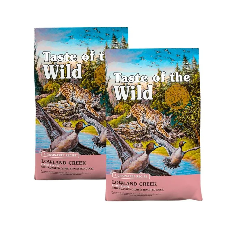 13.2 kg Taste of the wild Gato- Lowland Creek (Codorniz y Pato) 13.2 kg