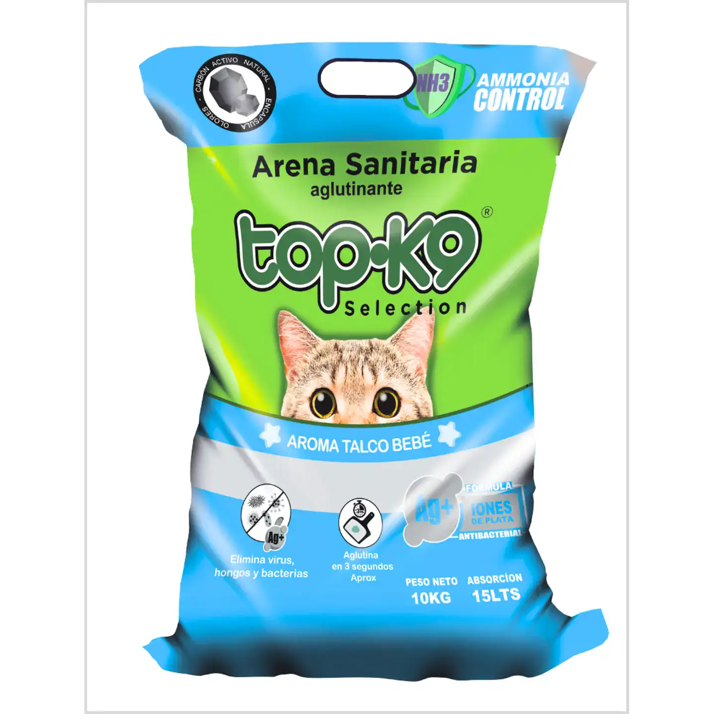 TopK9 Arena Sanitaria Talco Bebé 10 kg