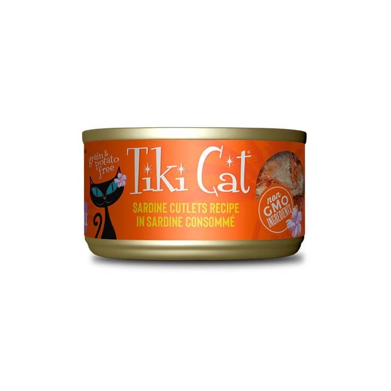 Tiki Cat - Tahitian Grill - Sardine Cutlets 80 gr ( Naranjo)