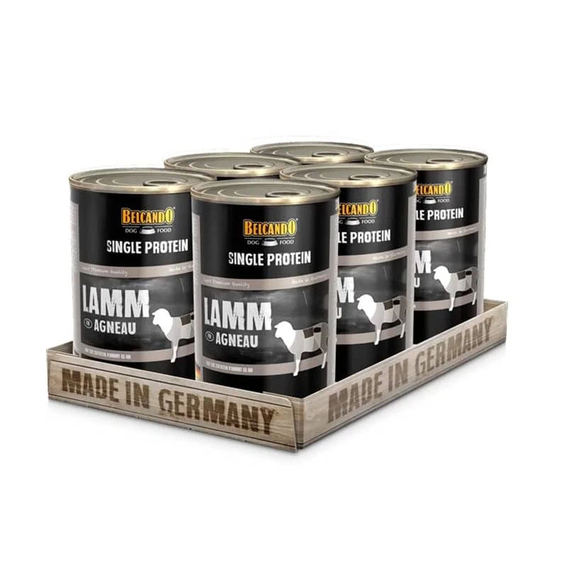 Pack 6 Latas Belcando Single Protein Cordero 400 g c/u