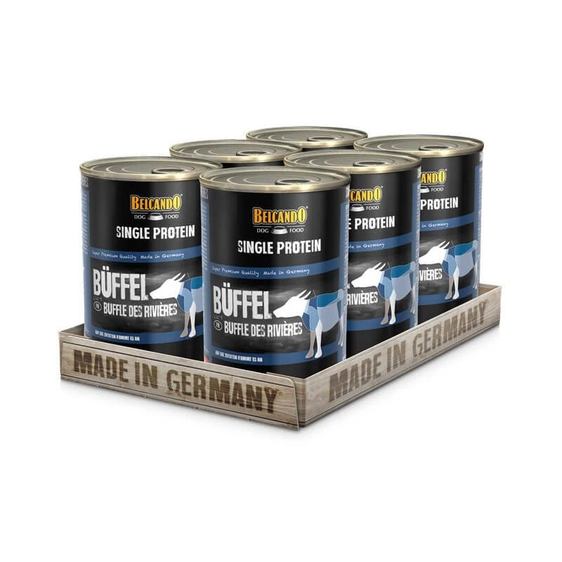 Pack 6 Latas Belcando Single Protein Buffalo 400 g c/u
