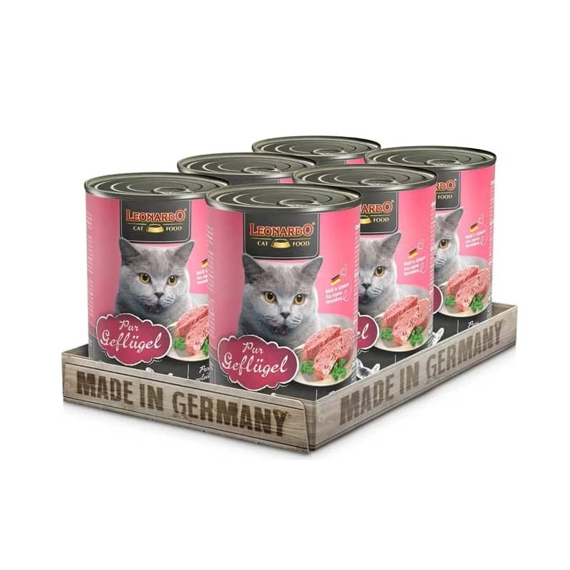 Pack 6 latas Leonardo Quality Selection Ave 400g c/u