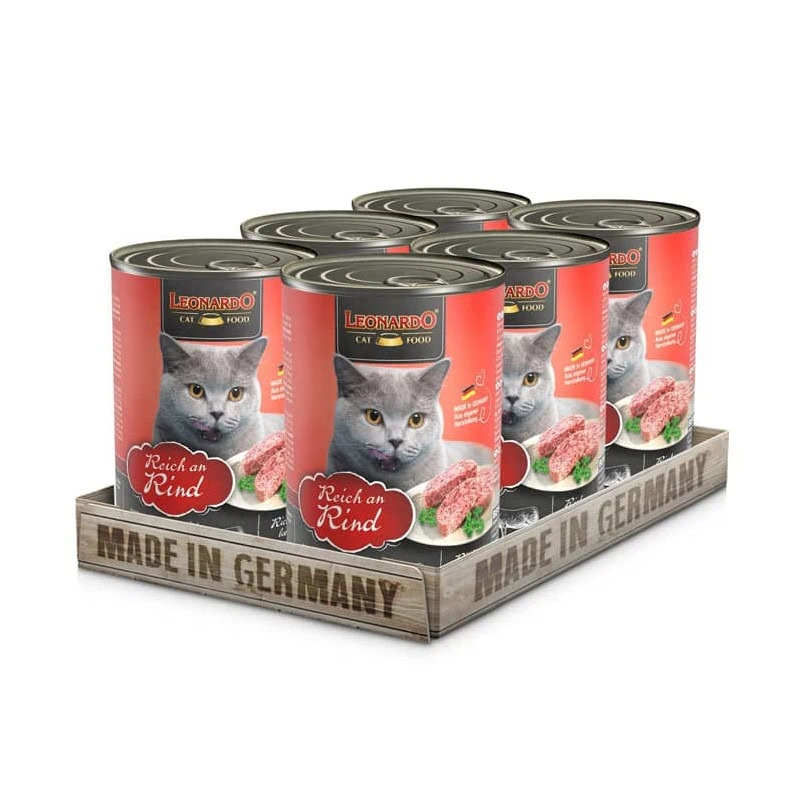 Pack 6 latas Leonardo Quality Selection Ternera 400g c/u