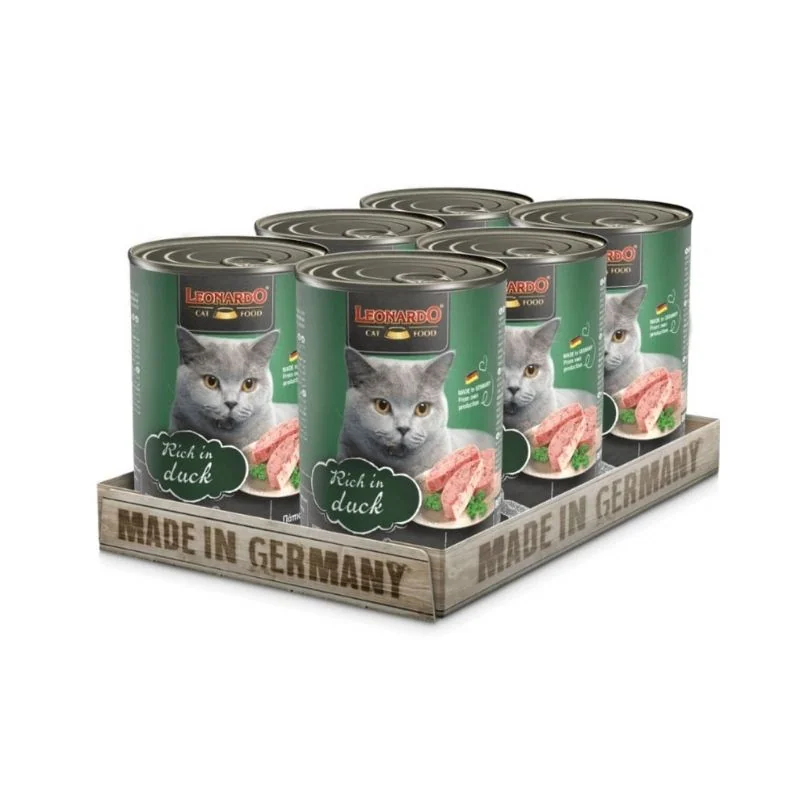 Pack 6 latas Leonardo Quality Selection Pato 400g c/u