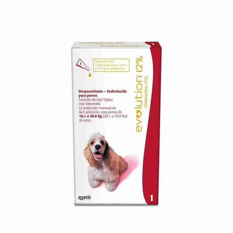 Pipeta Revolution Perros 12%, 10 a 20 Kgs