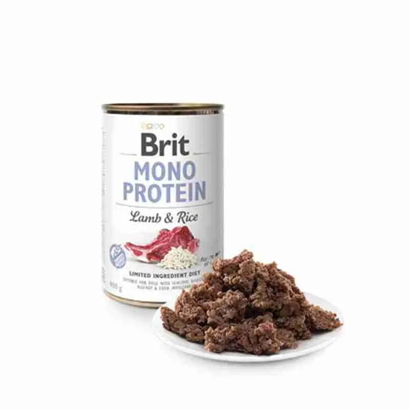 Brit care mono protein lata cordero y arroz