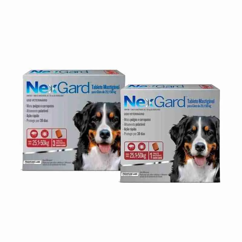 Nexgard 25 a 50 Kg - 3 Comprimidos