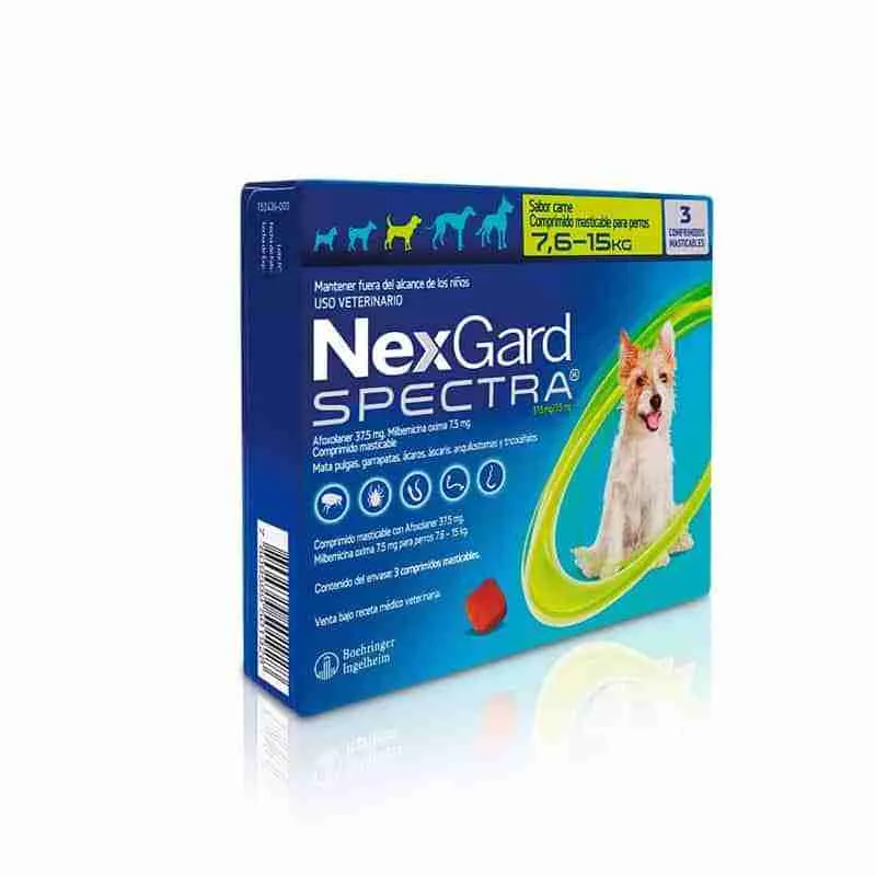 Nexgard Spectra 7,6 a 15 Kg - 3 Comprimidos