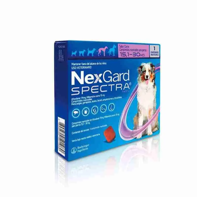 Nexgard Spectra 15 a 30 Kg - 1 y 3 Comprimidos
