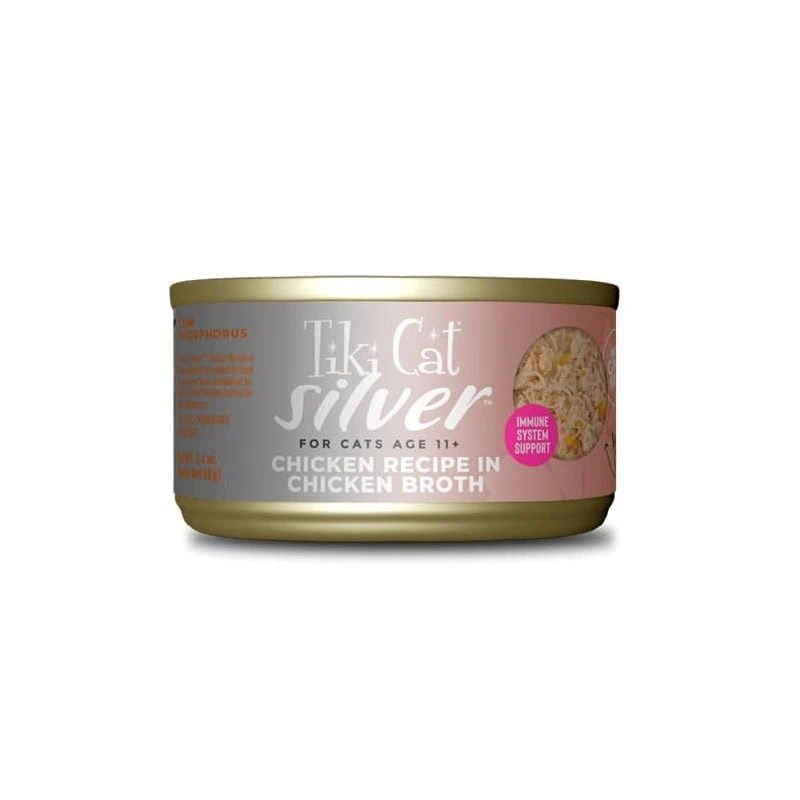 Tiki Cat Lata Silver - Chicken Recipe in Chicken Broth 70 gr