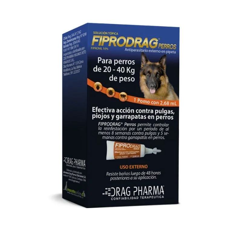 Fiprodrag perro pipeta de 20 a 40kg (2.68ml)
