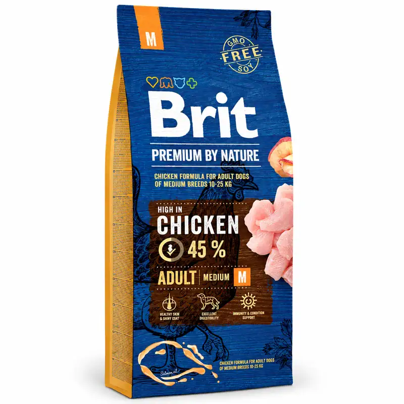 Brit Premium Adult Medium 15 kg – Pollo