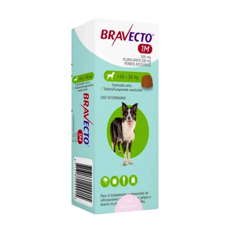 Bravecto para Perros 1 Mes (10-20Kg)