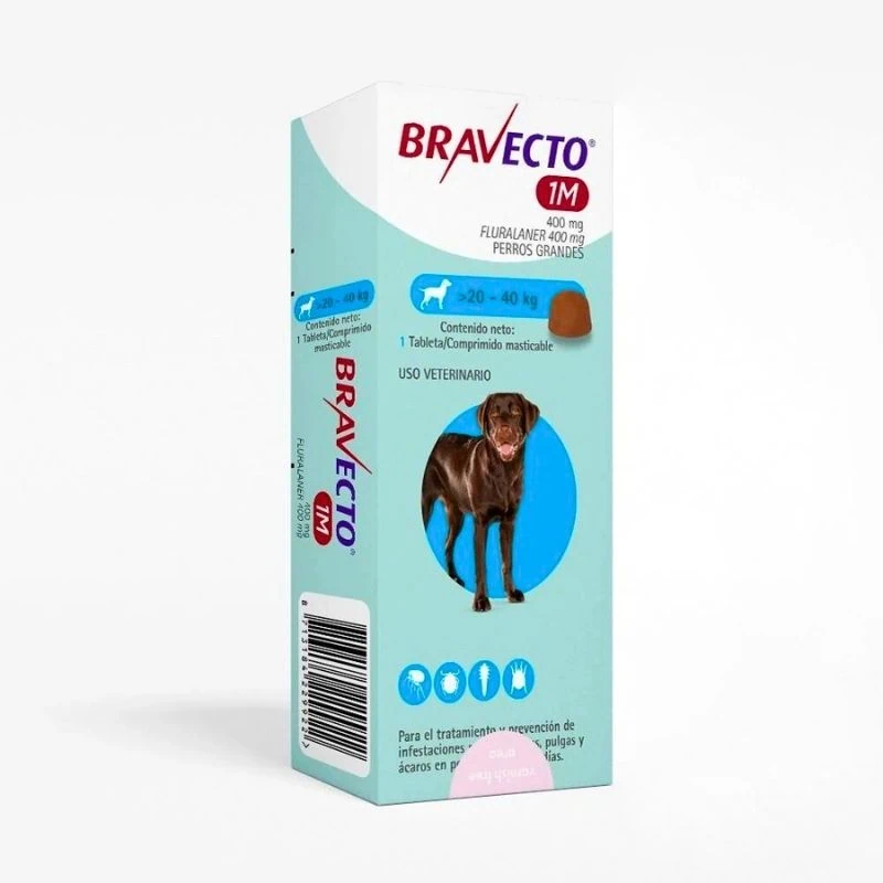 Bravecto para Perros 1 Mes (20-40Kg)