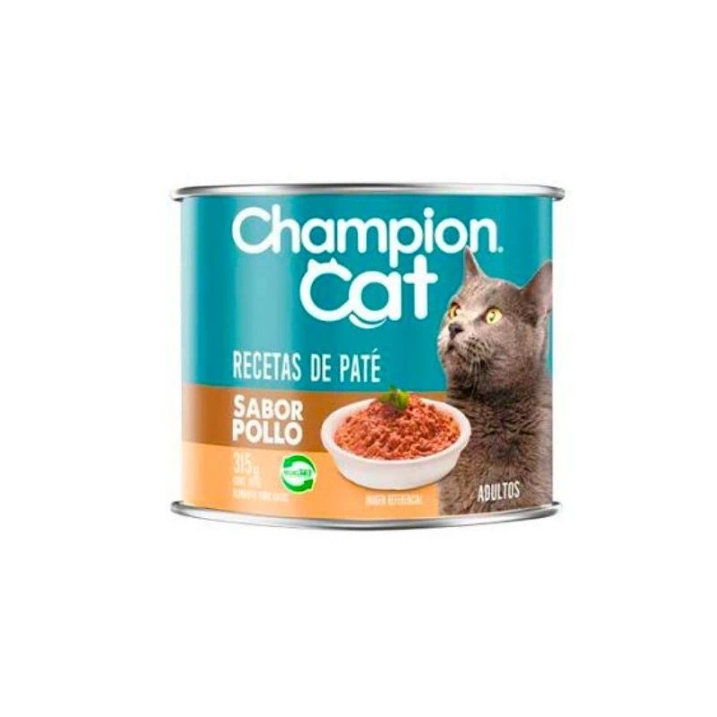 Lata Champion Cat Lata Recetas de Paté Sabor Pollo 315g