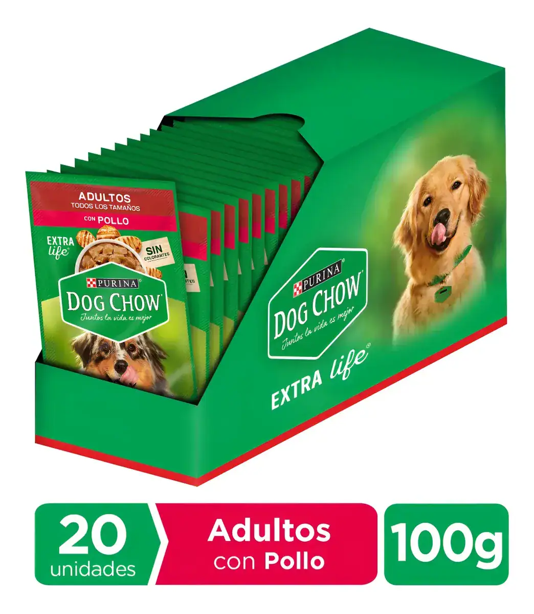 Pack Caja 20 Salsas Dog Chow Pollo