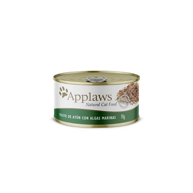 Lata Applaws Filete de Atún y Algas marinas con Caldito 70g