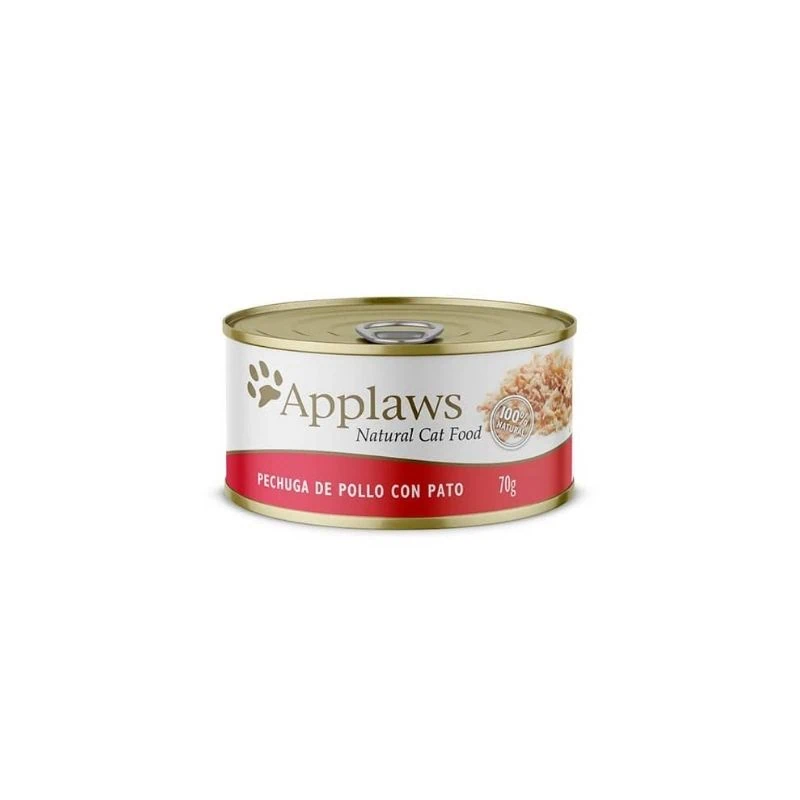 Lata Applaws Pollo y Pato con Caldito 70 g