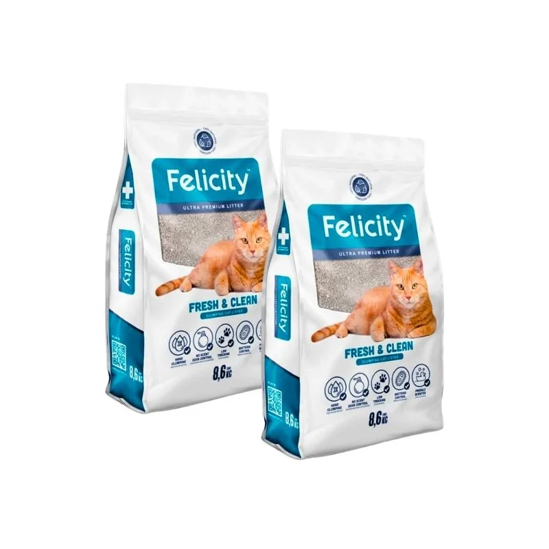 Pack Felicity Fresh Clean Arena Sanitaria 17.2 kg