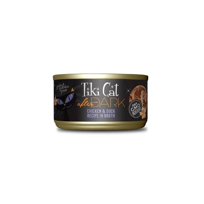 Tiki Cat Lata After Dark Chicken Duck Recipe in Broth 80g