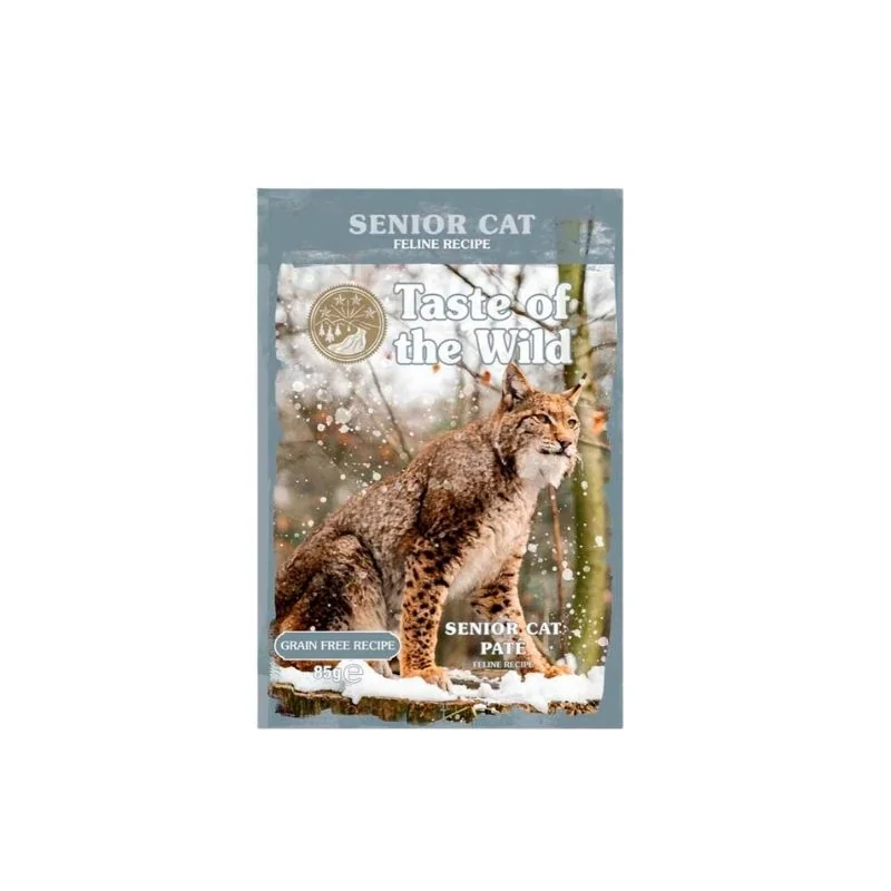 Sachet Pouch Taste of the wild Gato Senior Paté 85 g