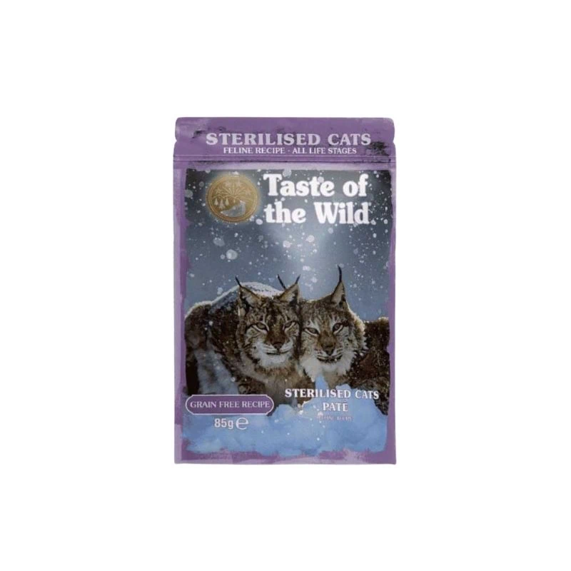 Sachet Pouch Taste of the wild Gato Esterilizado Paté 85 g