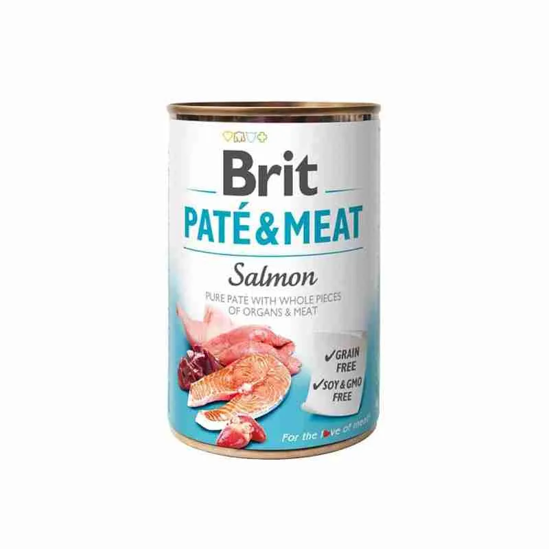 Lata Brit Care Paté Perro - Meat Salmón 400 g