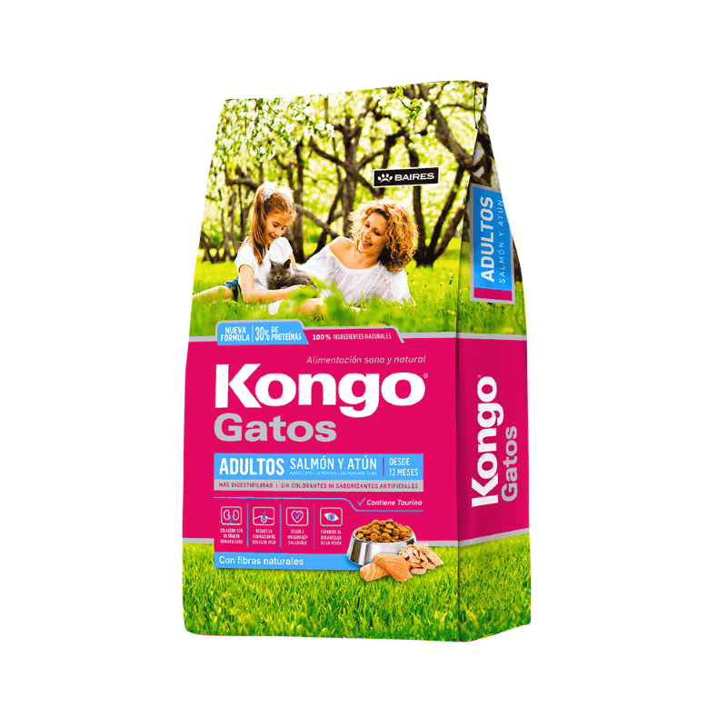 Kongo Gato Adulto Salmón y Atún 8 Kg