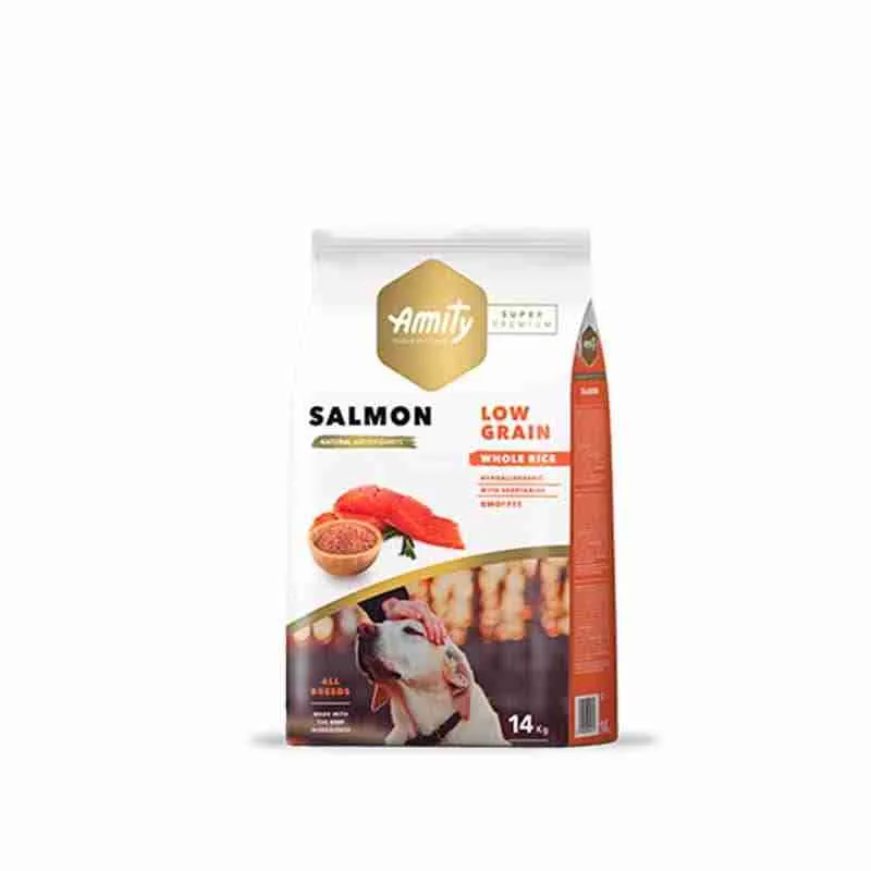 Amity Low Grain Salmón Adult 14kg