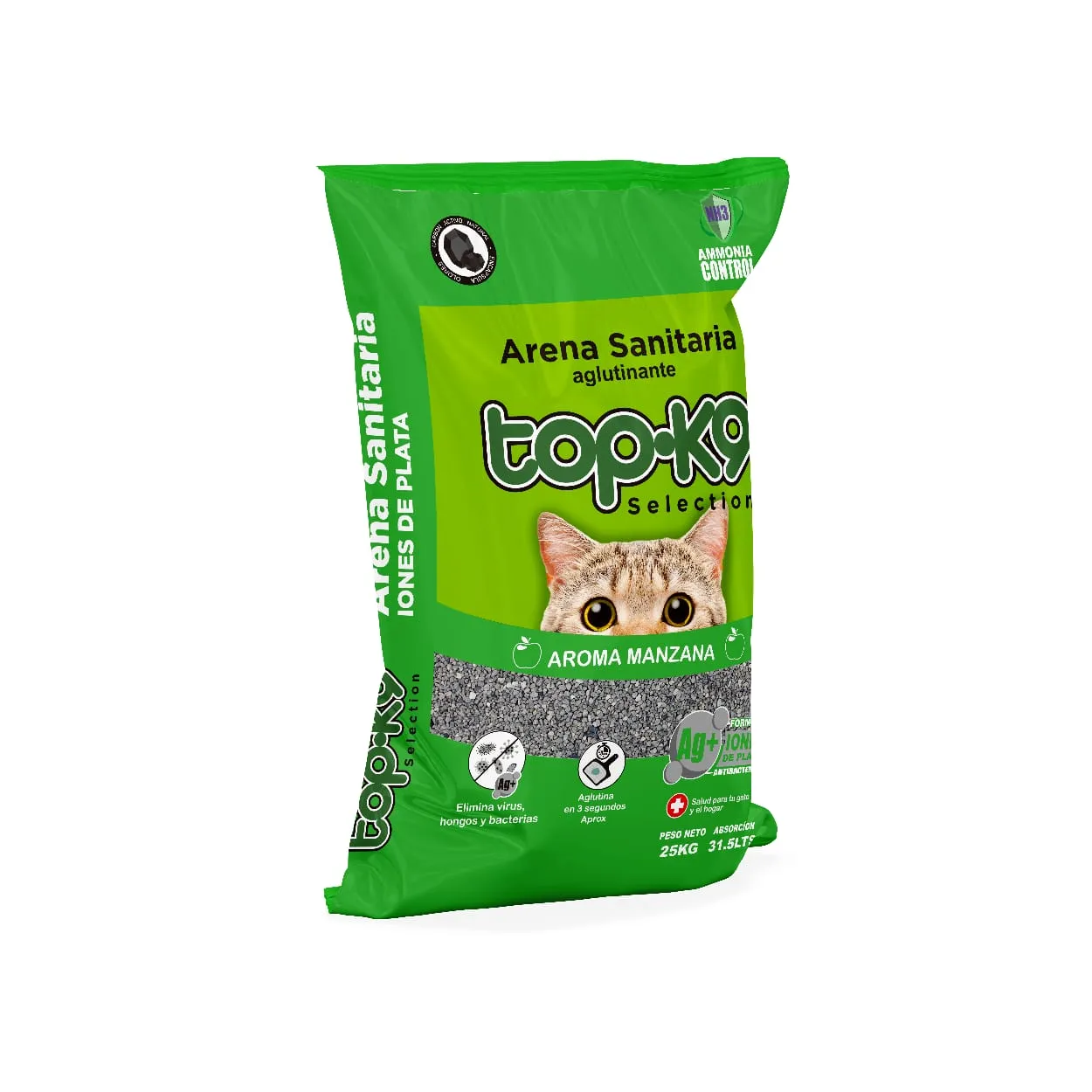 TopK9 Arena Sanitaria Manzana 25 kg