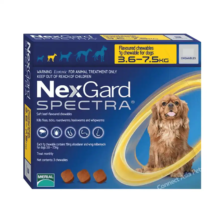 Nexgard Spectra 3,6 a 7,5 Kg - 1 Comprimidos