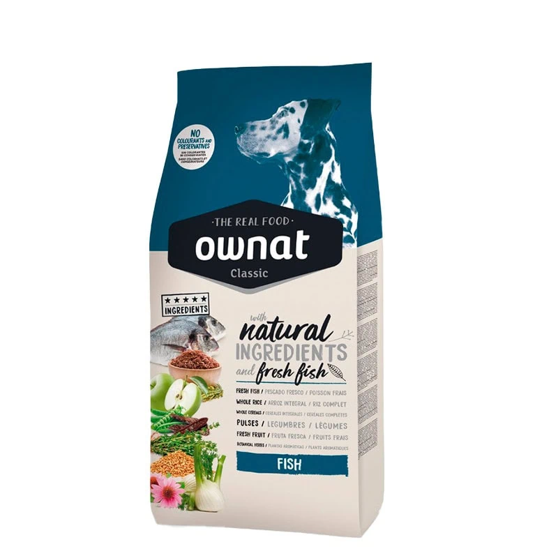 Ownat Classic Fish 12 kg | Alimento para Perros adultos