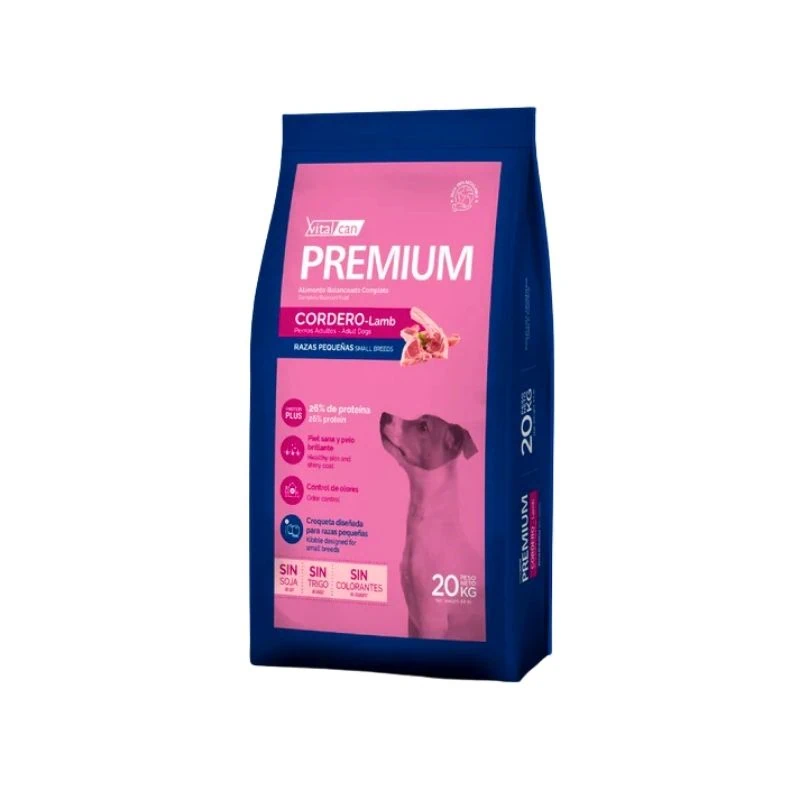 Vitalcan Premium Perro Adulto Razas Pequeñas Cordero 20 Kg