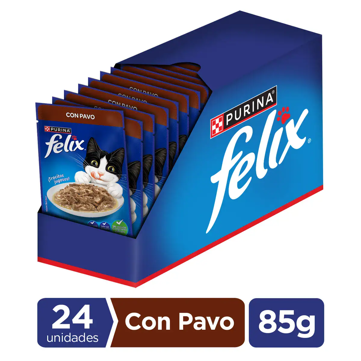 24 sachet Felix pavo