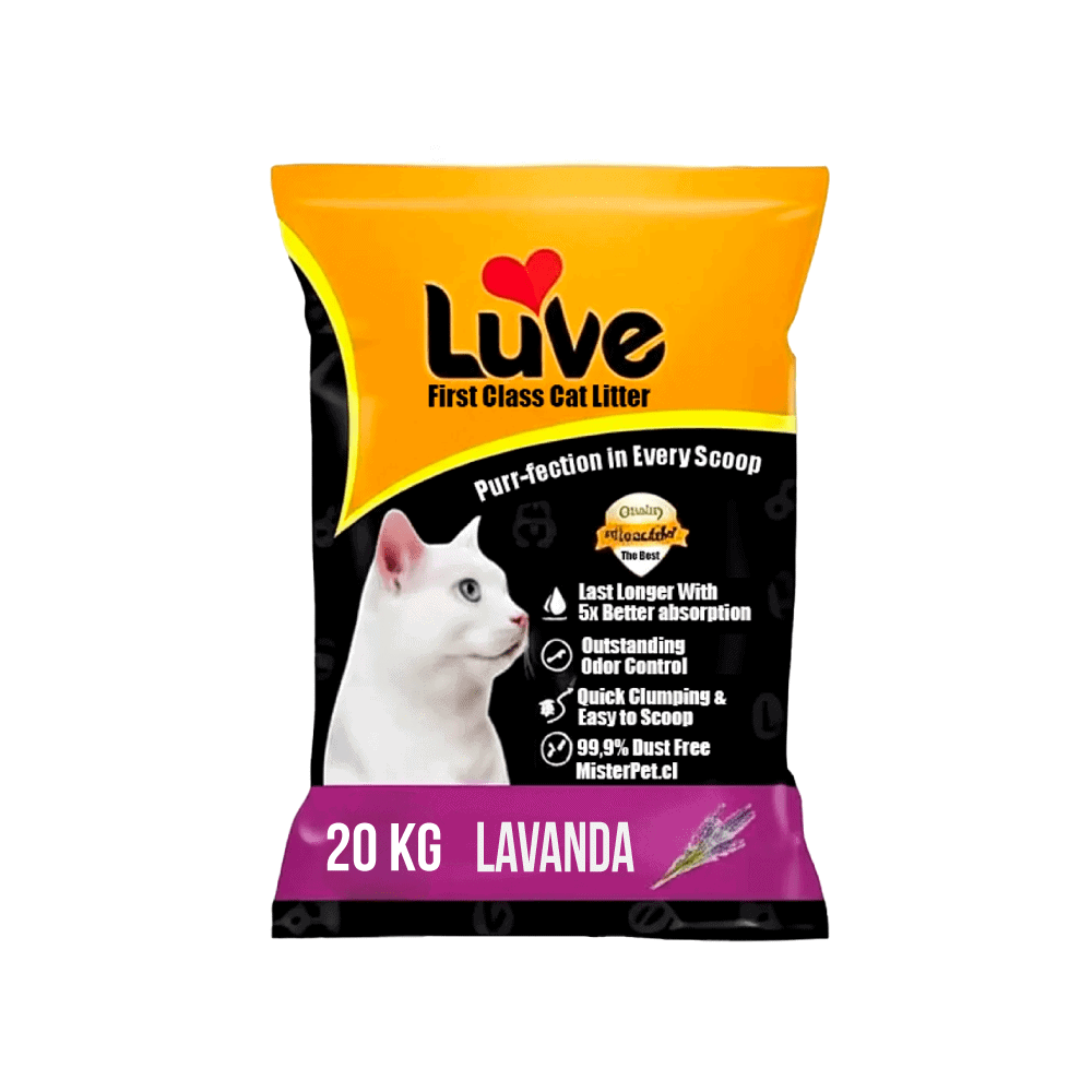 Super Luve Lavanda 20 Kg | Arena Sanitaria Para Gatos