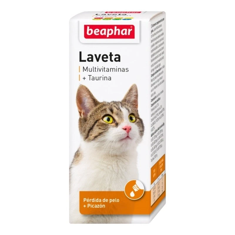 Laveta + Taurina Beaphar Multivit - Multivitamínico Para Gatos 50ml